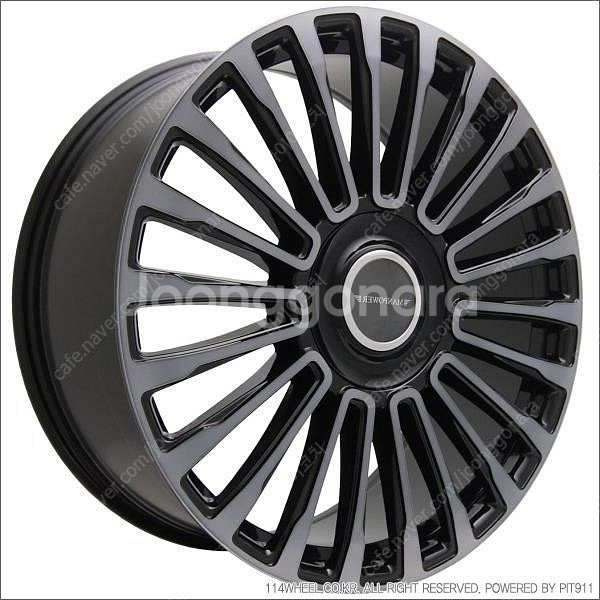 20인치 만소리ST 블랙클리어폴리쉬 신품휠 1대분 팝니다--2