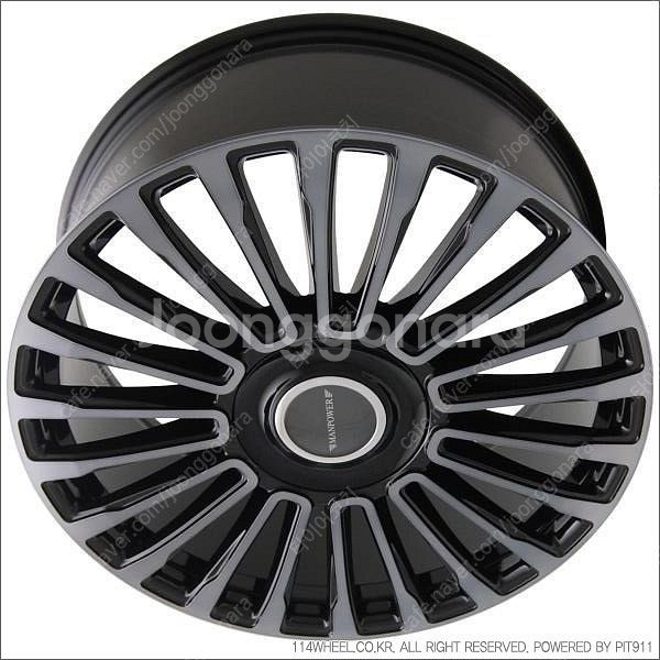 20인치 만소리ST 블랙클리어폴리쉬 신품휠 1대분 팝니다--3