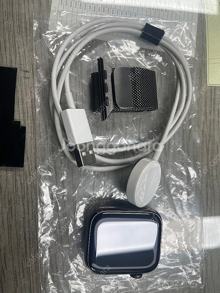 애플워치7 셀룰러+GPS 45mm 그라파이트 색상 판매--0