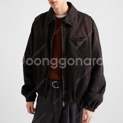 구매) 프라다 PRADA 패딩 데님 블루종 자켓 S나M...--0