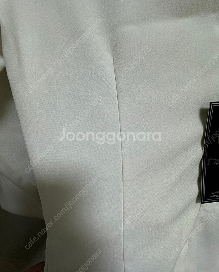 19만원가)새상품 수입의류 화이트 원피스 하객룩 오피스...--3
