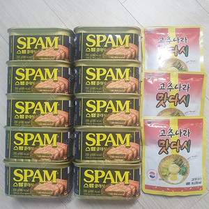 스팸10개&짜파게티5봉&고추나라 맛다시 3개