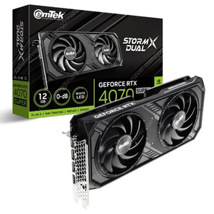 이엠텍 지포스 RTX 4070 SUPER STORM X Dual D6X 12GB 삽니다