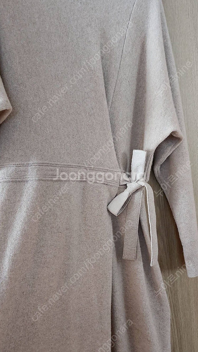 타임 TIME 벨티드 니트 원피스--9