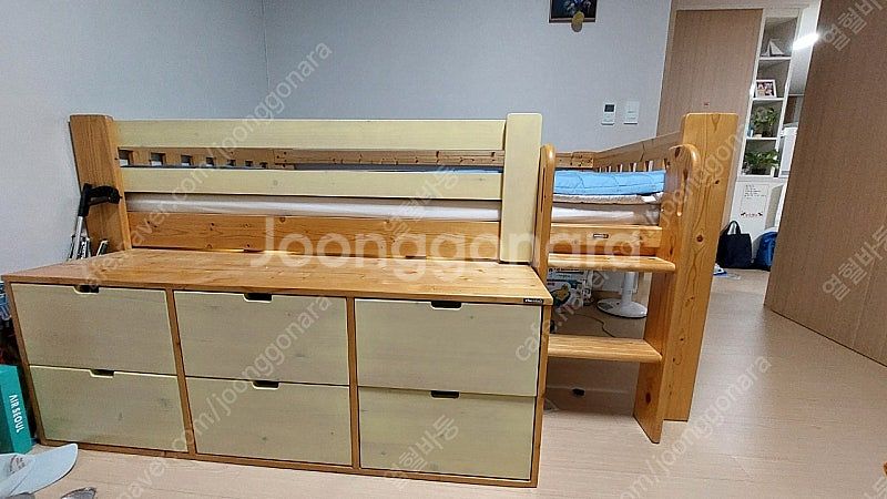 에보니아 낮은 벙커침대 팝니다--0