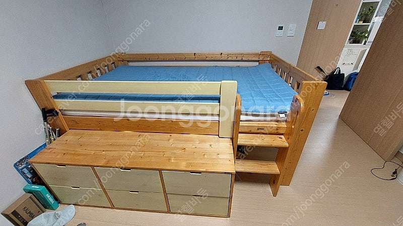 에보니아 낮은 벙커침대 팝니다--1