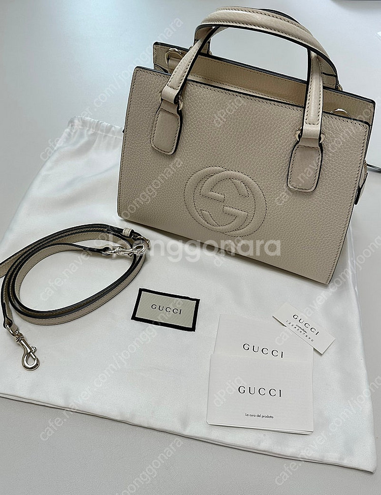 구찌 소호 탑핸들 토트백 아이보리 (거의 새상품)--1