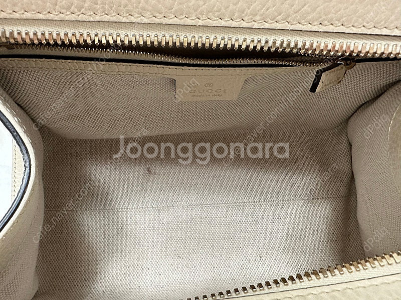 구찌 소호 탑핸들 토트백 아이보리 (거의 새상품)--3