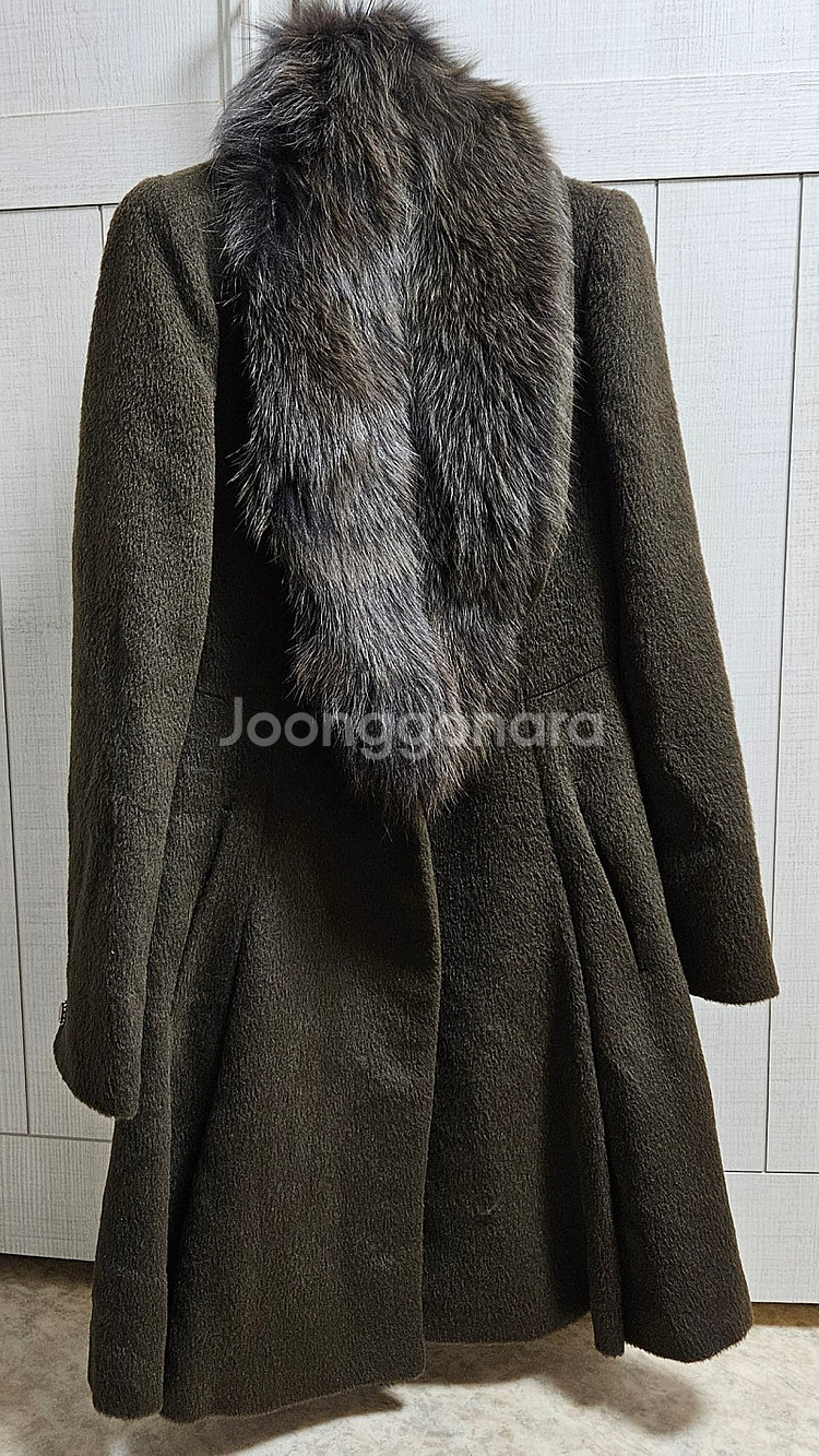 상태A 모&라마, 여우털 100% 보드라운 코트 백화점 Anivee f.--0