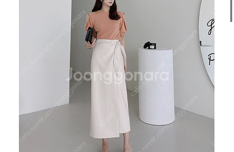 [새상품]블로거복 fold puff knit(오렌지)--3