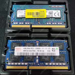 노트북용 ddr3 4gb 두개