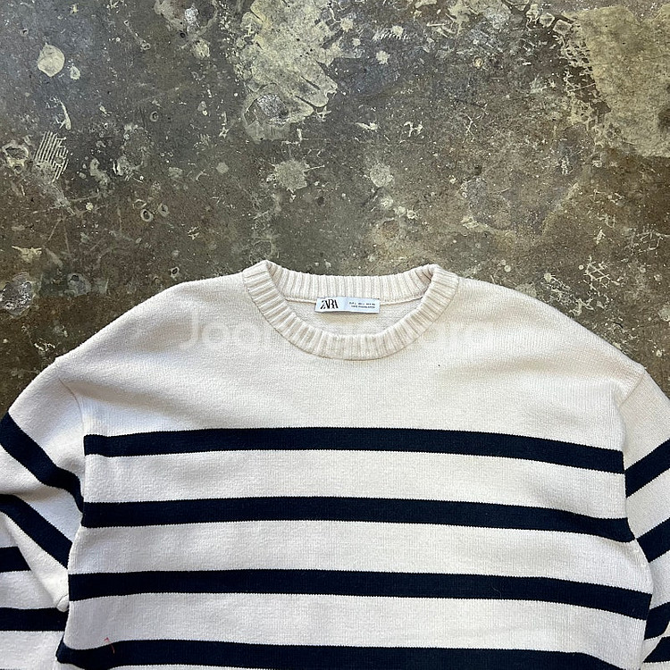 L) ZARA 자라 오버핏 니트 스웨터 시스템 듀엘 오즈세컨--2