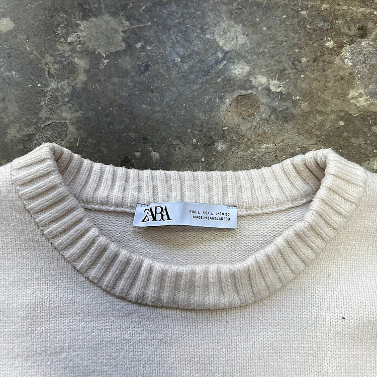 L) ZARA 자라 오버핏 니트 스웨터 시스템 듀엘 오즈세컨--3
