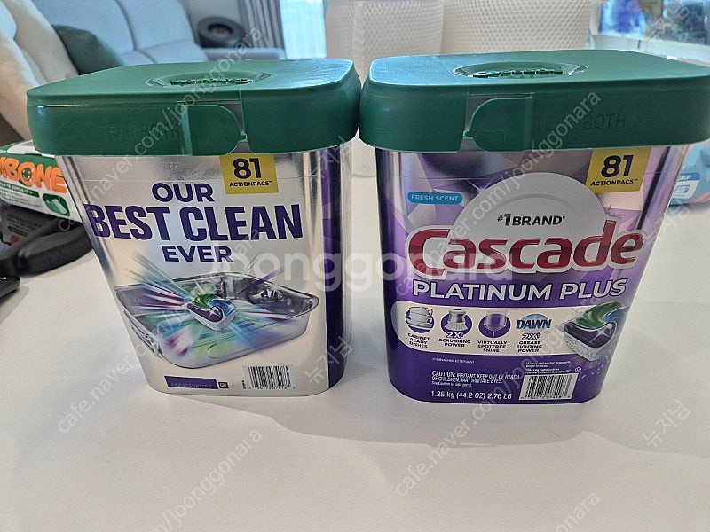 캐스케이드 Cascade 플러스 식기세척기 세제 2개 미개봉--0
