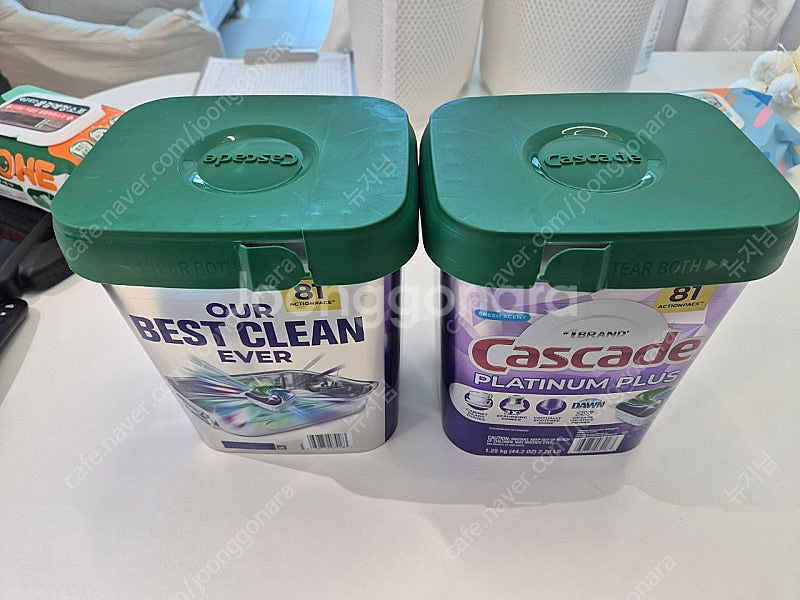 캐스케이드 Cascade 플러스 식기세척기 세제 2개 미개봉--1