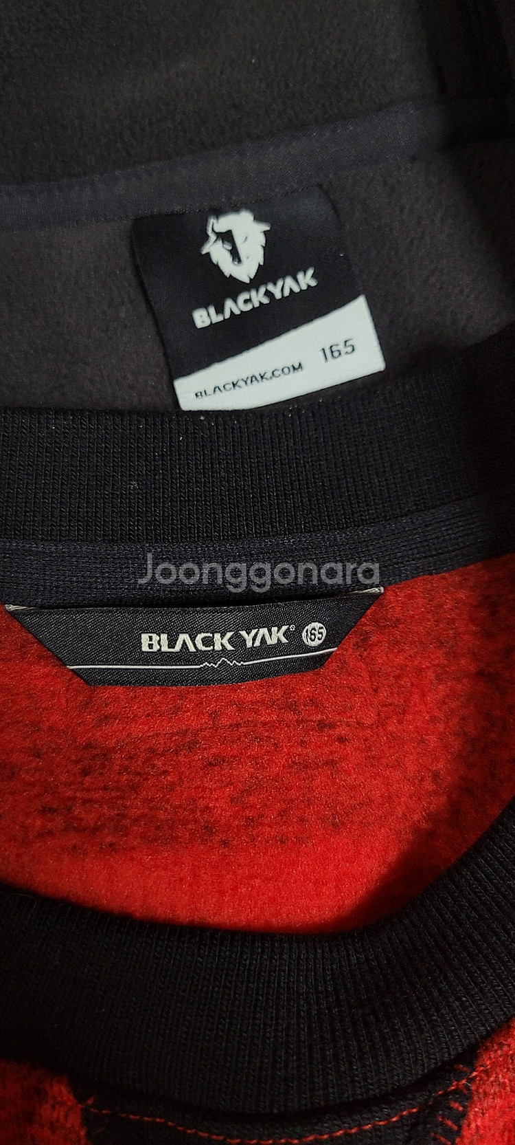 블랙야크 양털 후리스점퍼 +블랙야크 기모맨투맨 ㅡ165사이즈--2