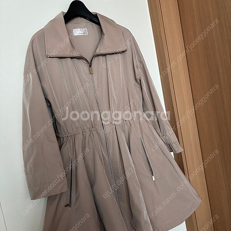 레니본 레이스 바스락 A라인 프라다원단 트렌치코트 야상...--2
