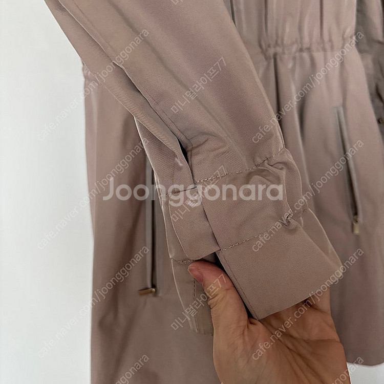 레니본 레이스 바스락 A라인 프라다원단 트렌치코트 야상...--4