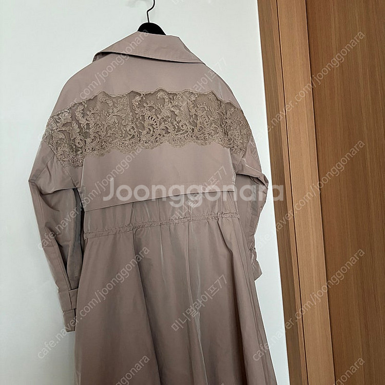 레니본 레이스 바스락 A라인 프라다원단 트렌치코트 야상...--7