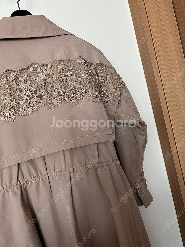 레니본 레이스 바스락 A라인 프라다원단 트렌치코트 야상...--8