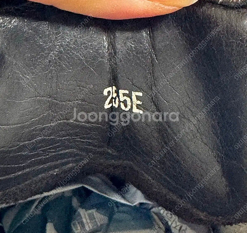 수제 통가죽 등산화 255mm--5