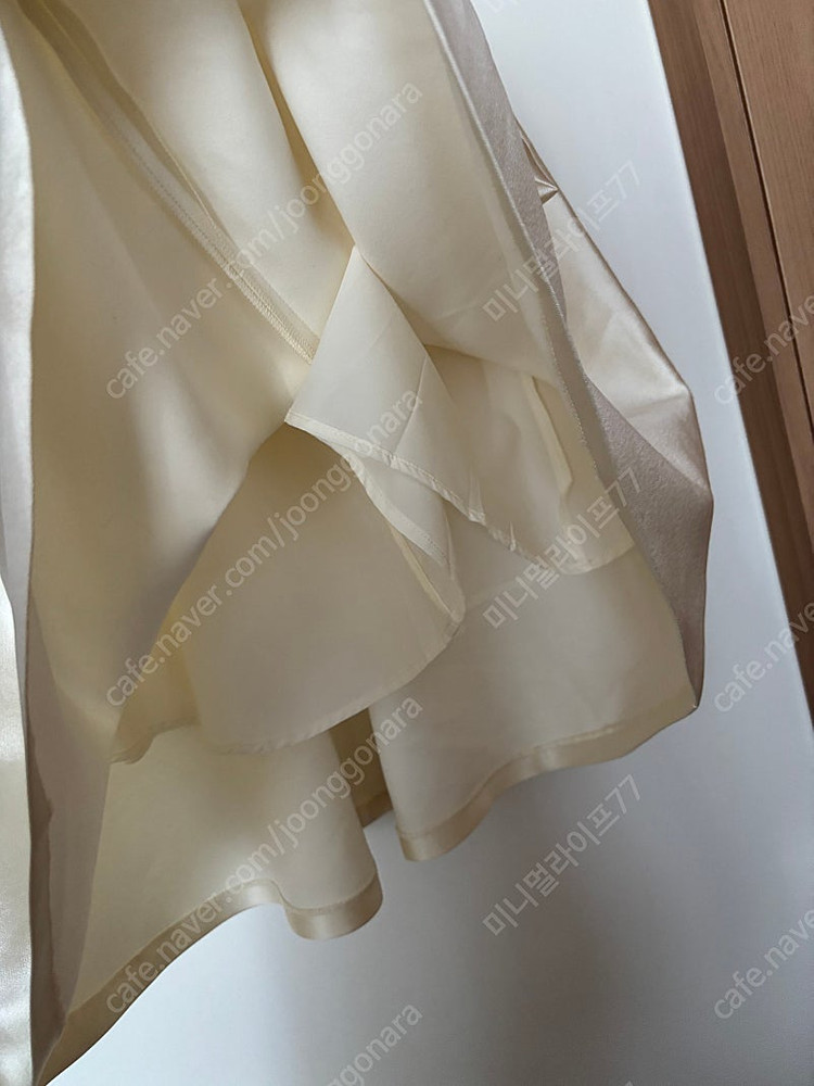 울실크 햅번 새틴 롱스커트 치마 올드머니룩 백일잔치 돌잔치 경조사 이미지