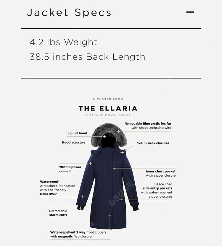 Triple F.A.T Goose 워터프루프 파카 방수패딩 바람막이 구스다운 패딩 (새상품) 이미지