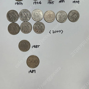 100원. 500원 희귀동전