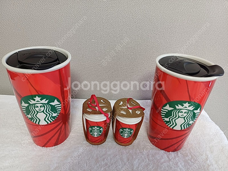 스타벅스 2014 DW 레드컵 머그 355ml 스타벅스 레드컵 오너먼트 스타벅스 더블월 머그--1