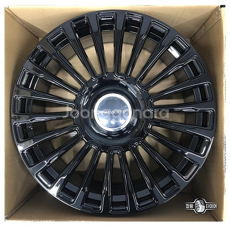 신품 휠 만소리 ST 20인치 현대 , 기아 전용신품 블랙휠(스피닝휠캡) 싼타페MX5 카니발KA4--4