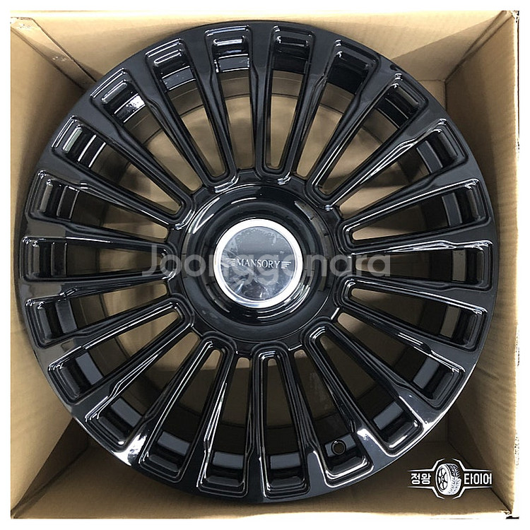 신품 휠 만소리 ST 20인치 현대 , 기아 전용신품 블랙휠(스피닝휠캡) 싼타페MX5 카니발KA4--7