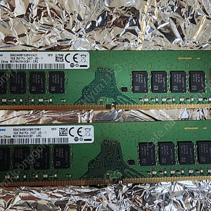 삼성 DDR4 PC4-2400T 16GB X 2개