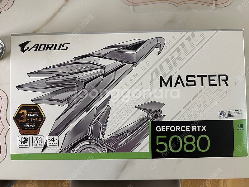 RTX5080 어로스마스터 아이스 팝니다--0