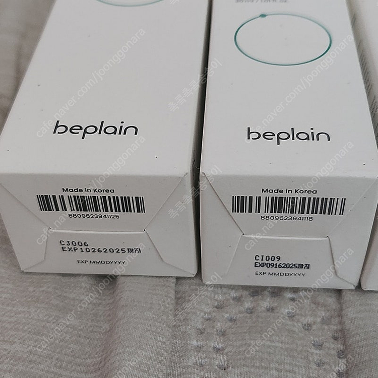 미개봉 새상품비플레인 앰플, 크림, 카밍 젤, 선크림 4종 세트 일괄 이미지