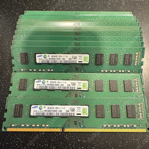 삼성 램 메모리 DDR3(PC3) 4G 12800U 12개 일괄