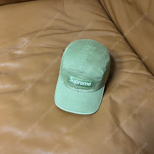 Supreme 슈프림 카키 캠프캡 모자 (Washed Khaki)