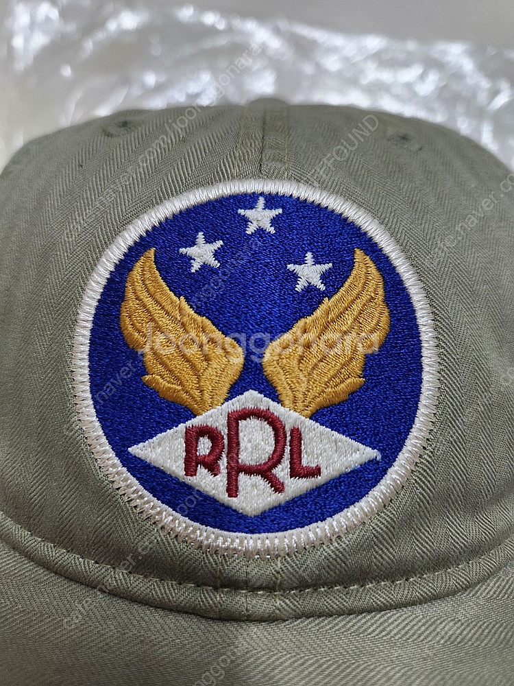 RRL 더블알엘 윙로고 볼캡 그린 (카키)--5