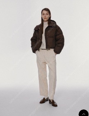 낫띵리튼 pebble cropped pupper 초코색...--5