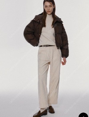 낫띵리튼 pebble cropped pupper 초코색...--6