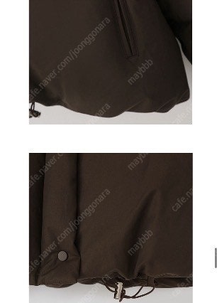 낫띵리튼 pebble cropped pupper 초코색...--9