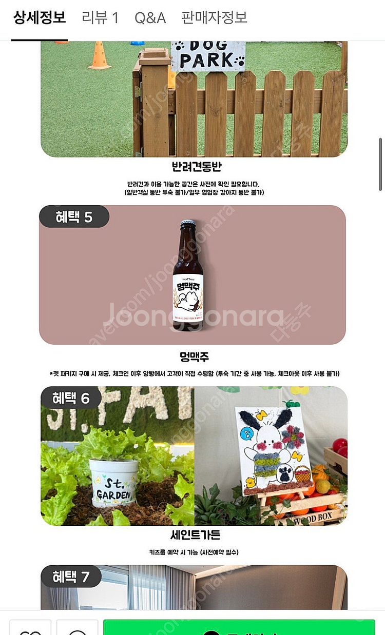 강릉 세인트존스 2/19-20 펫룸 숙박권 풀패키지--1