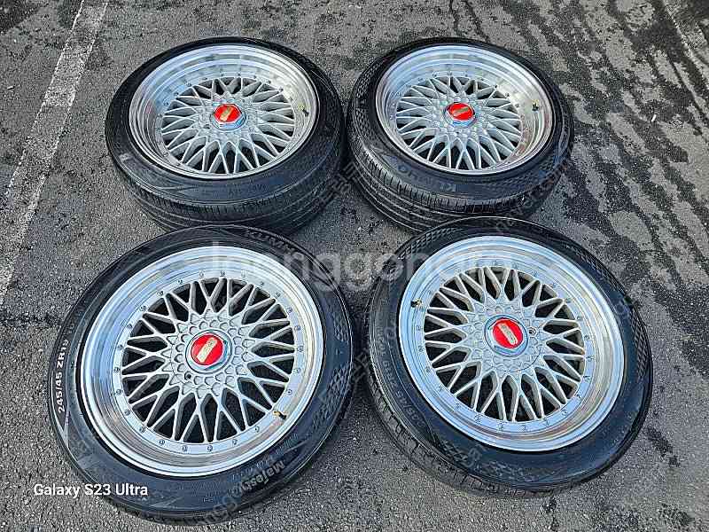 BBS ST 19인치 중고 휠타이어 세트 팝니다.245...--0