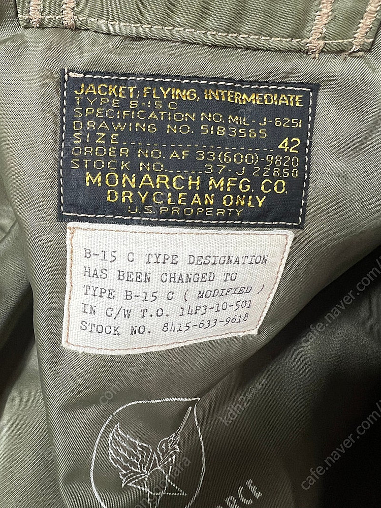 토이즈맥코이 b-15c mod 42/버즈릭슨 리얼맥코이...--1