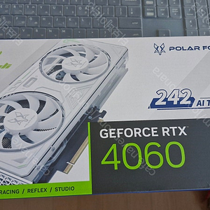 MANLI 지포스 RTX 4060 Polar Fox D6 8GB TWIN FAN White 대원씨티에스 미개봉 새제