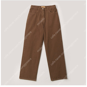 le17septembre 르917 베이직 스트레이트 데님 팬츠 브라운 BASIC STRAIGHT DENIM [BROWN] 새상품