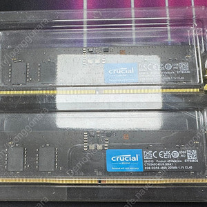 마이크론 ddr5 4800 8*2 (16gb) RAM 팝니다. 택포4