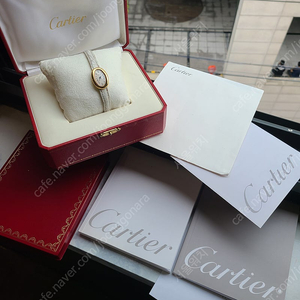 [정품] 까르띠에 베누아 18K 옐로우골드 스몰 여성용 미사용급 풀세트 풀구성 (Cartier Baignoire 18K SM)