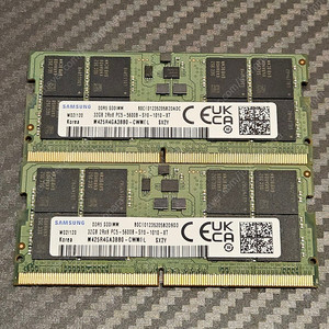 램 64GB / 미니PC 노트북용 SODDIM DDR5 5600Mhz 32GB x 2EA