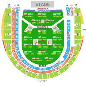 오아시스 내한공연 B연석 100XX번대 판매