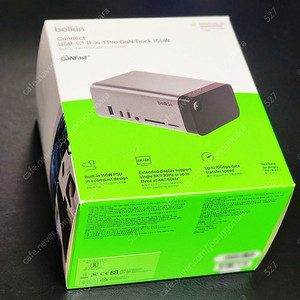 INC020QC (벨킨 connect USB-C 11-in-1 프로 GaN 독 150W)